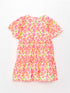 LC Waikiki Crew Neck Patterned Short Sleeve Girl Dress